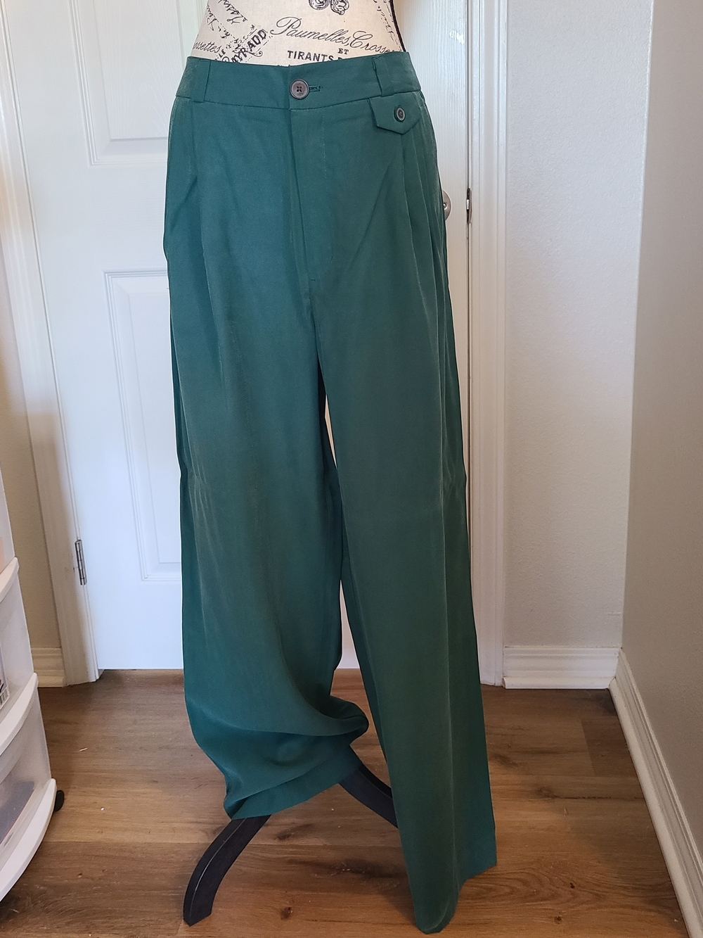 a new day Wide-Leg Trousers in Teal Green